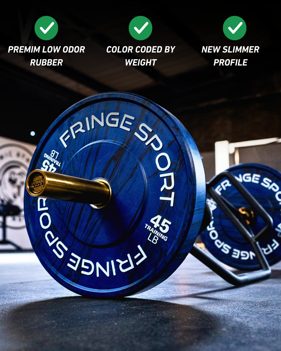 Fringe Sport Savage Bumper Plates Pair - 35LB - Yellow