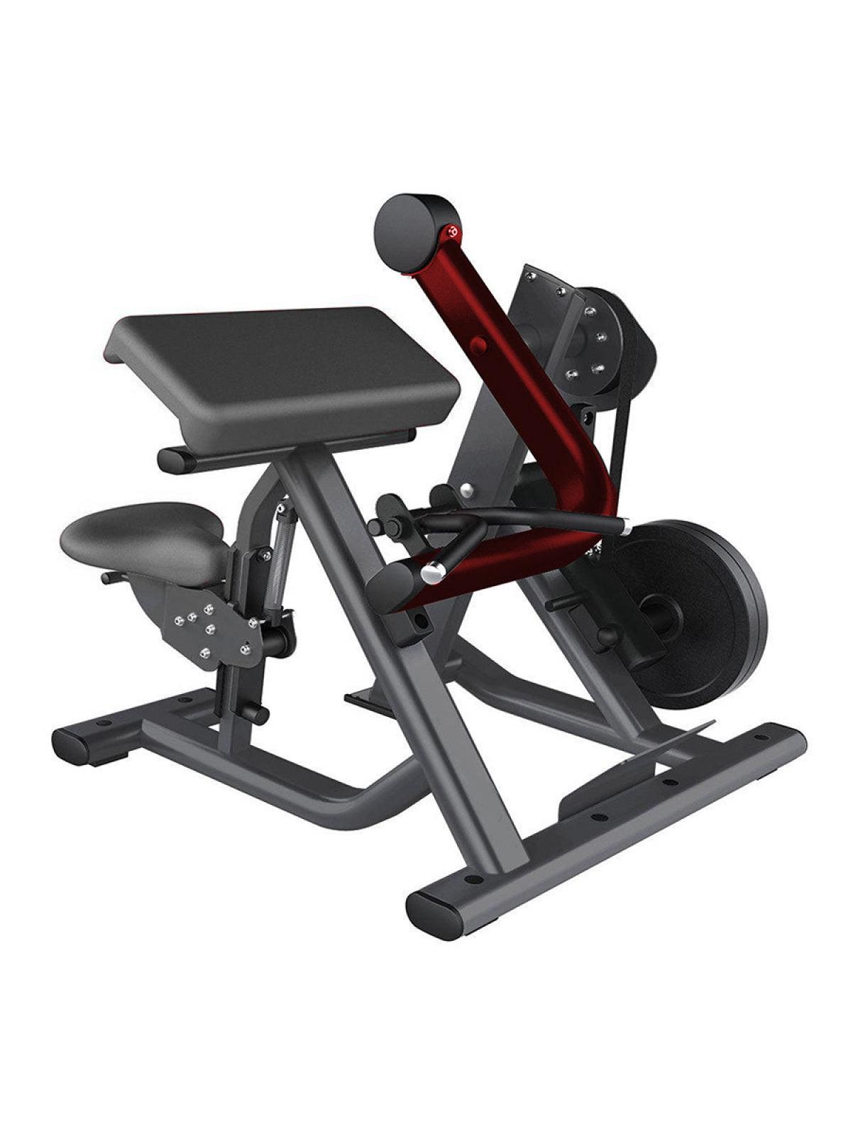 Elite Leverage Biceps Curl - Muscle D Fitness - Commercial - Adjustable Seat - Plate Loaded - Arm Curl Workout
