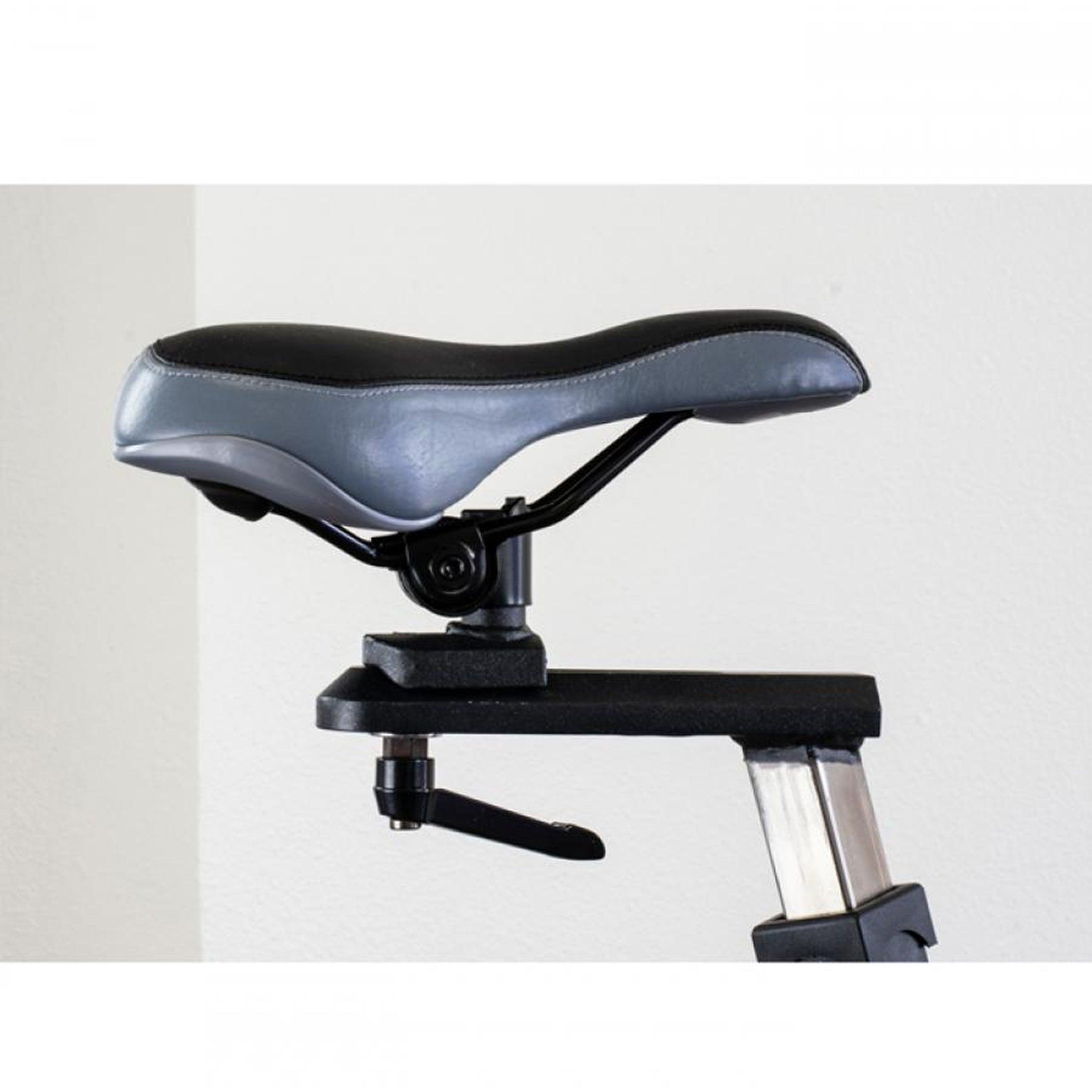 Stationary Exercise Bike - Muscle D Fitness - Commercial Grade Stationary Bike with Device Holder