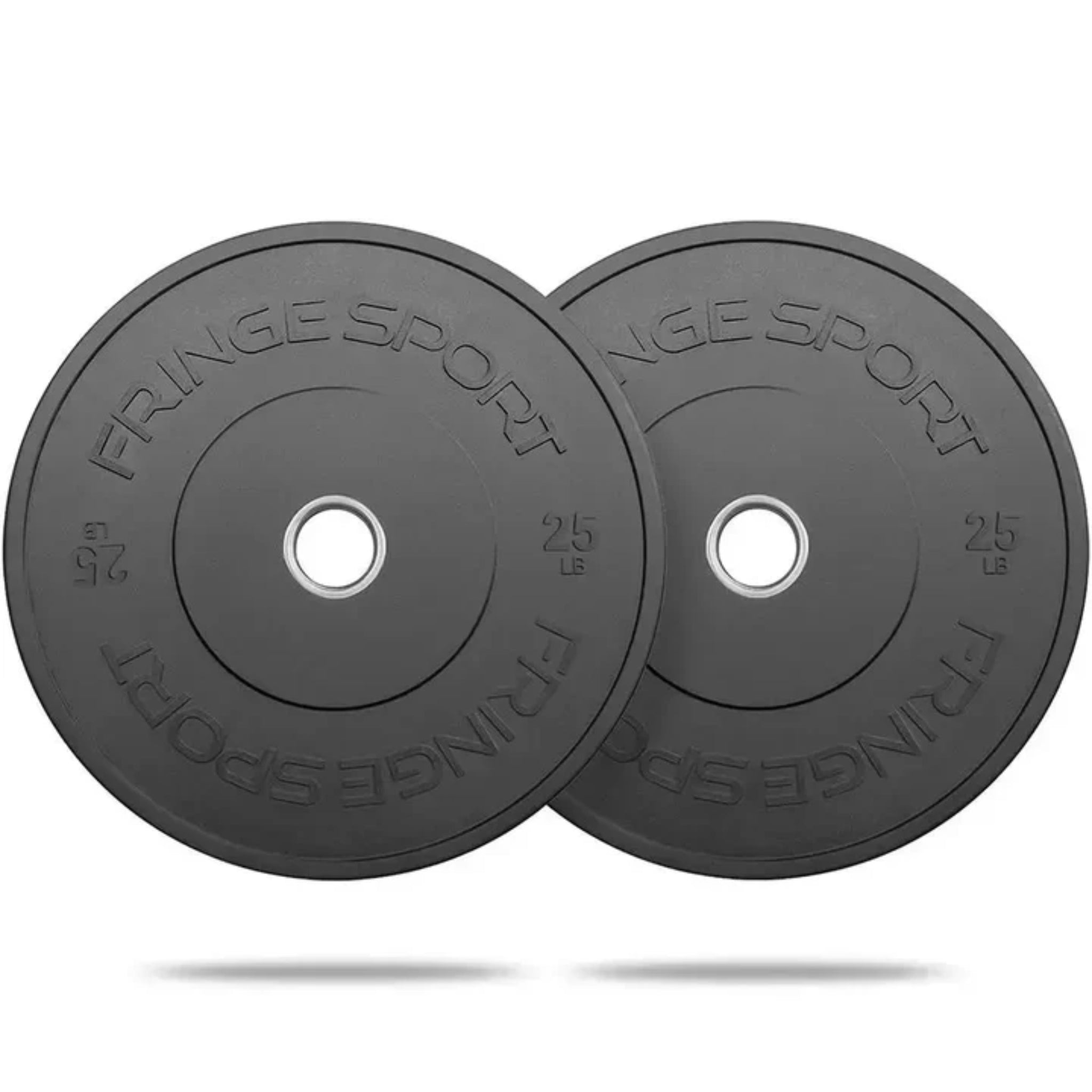 Fringe Sport MilSpec Black Bumper Plate 25LB - Pair