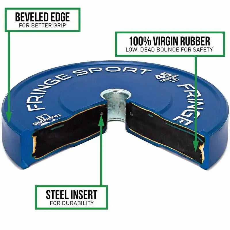 Fringe Sport Black Bumper Plates (Pairs)