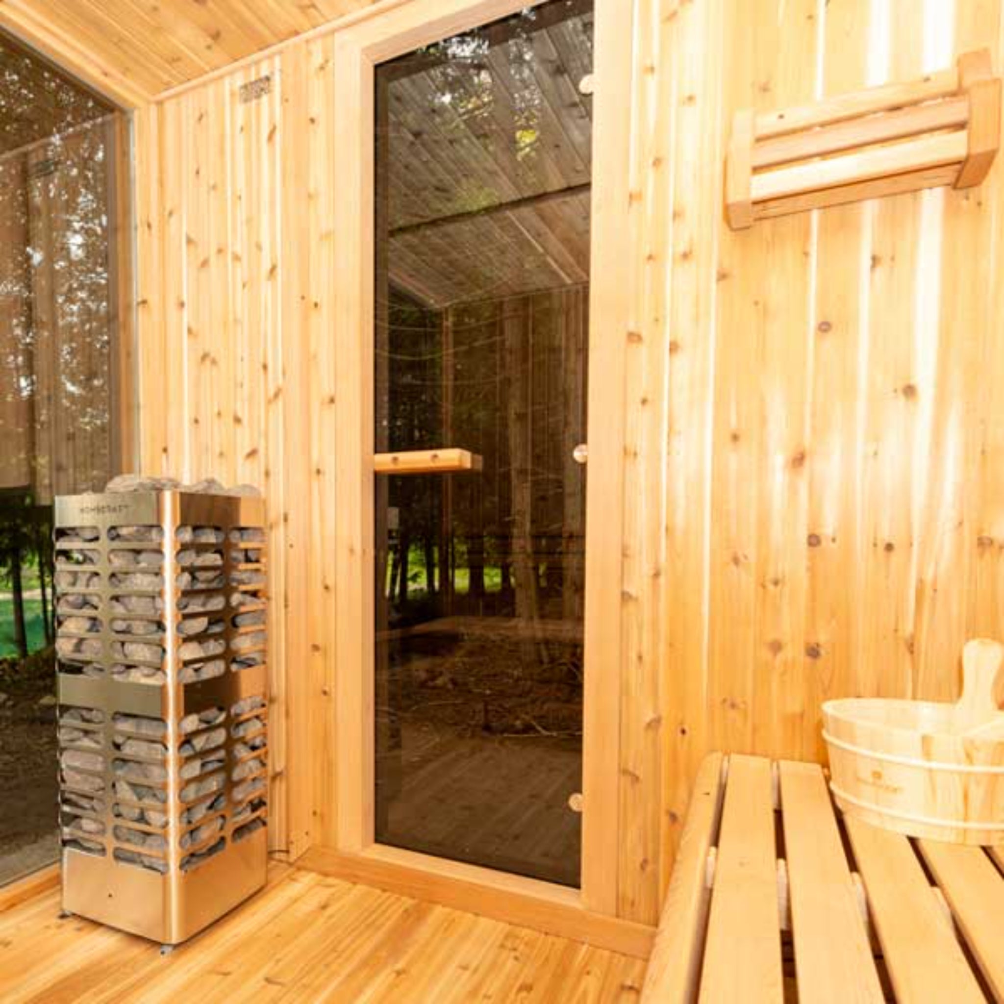 Homecraft Cedar Control Mount & Trim Kit – For Sauna Control Panel Installation