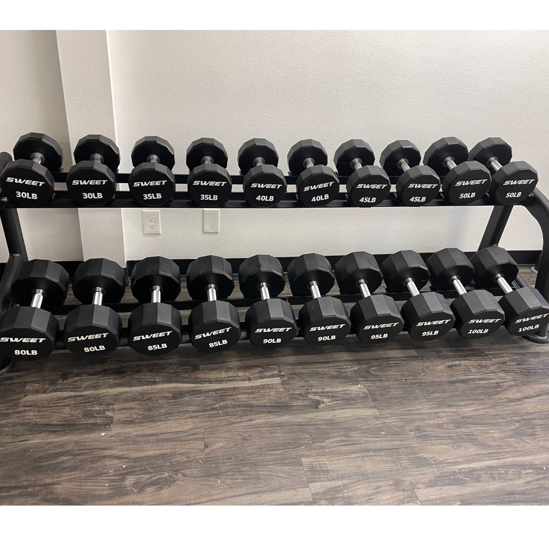 Sweet Dumbbell Set 5-100 lb (Rack sold seperately)