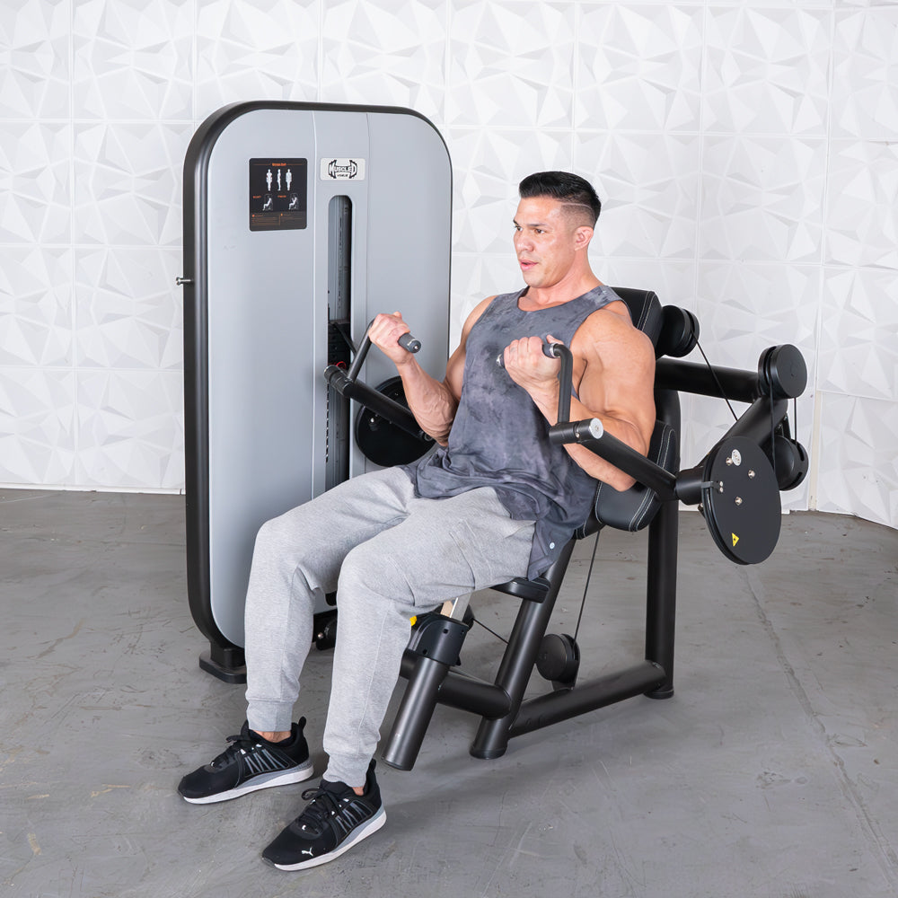 Vogue Iso-Lateral Biceps Curl by Muscle D Fitness – Commercial Arm Machine