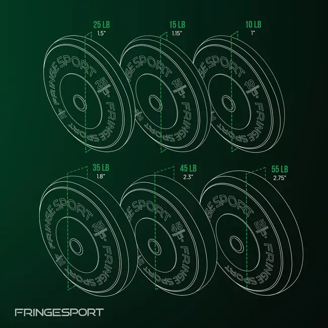 Fringe Sport Savage Bumper Plates Pair - 35LB - Yellow