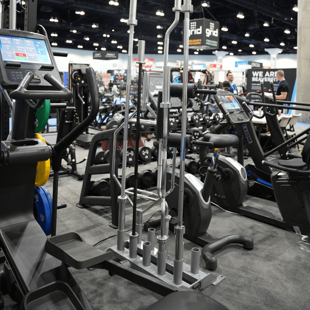 Vertical Olympic Bar Rack - 10 Bar - Muscle D Fitness -  Sturdy Vertical Olympic Bar Holder
