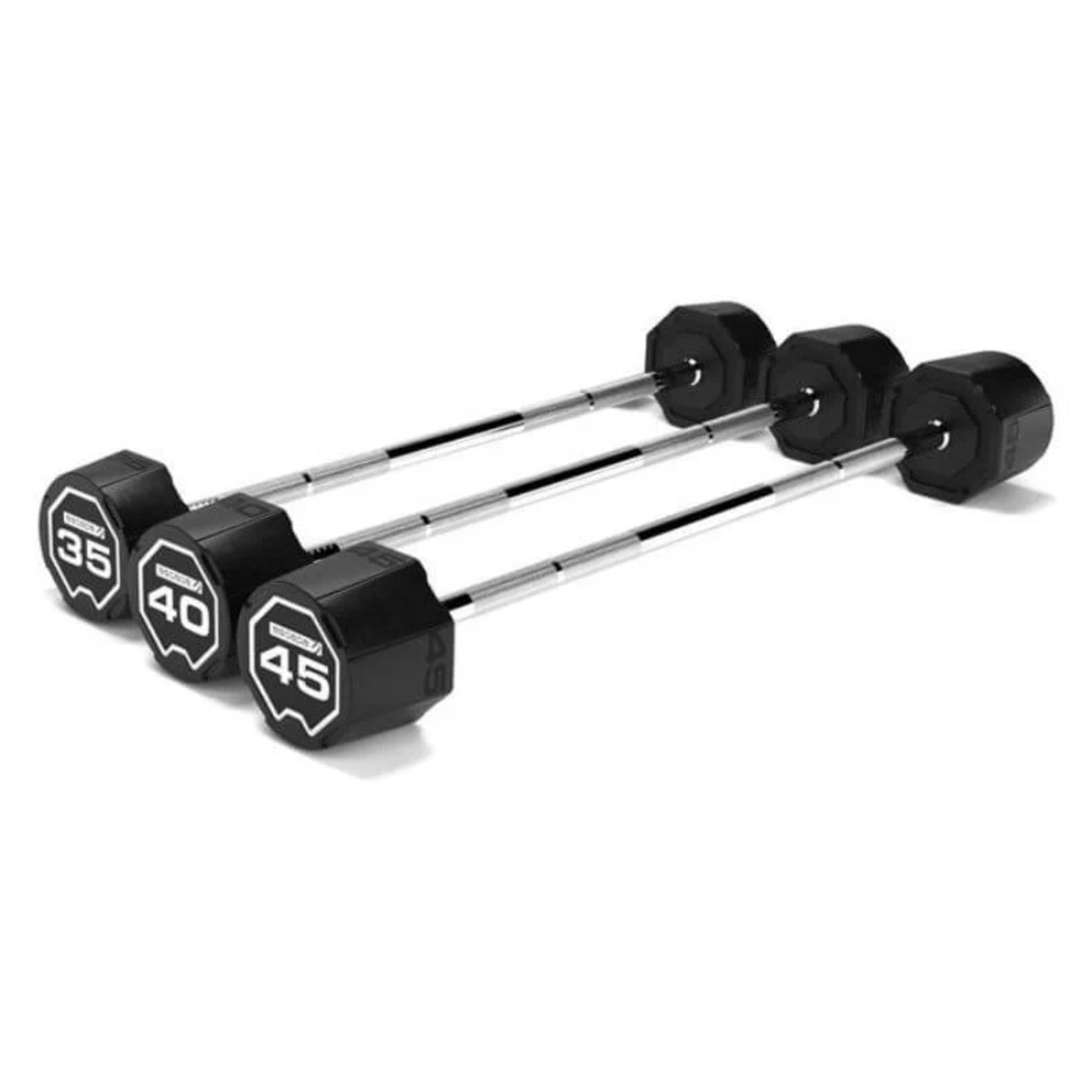 Escape Fitness Nucleus Urethane Barbell Set – 20–60lb with RACKBB5