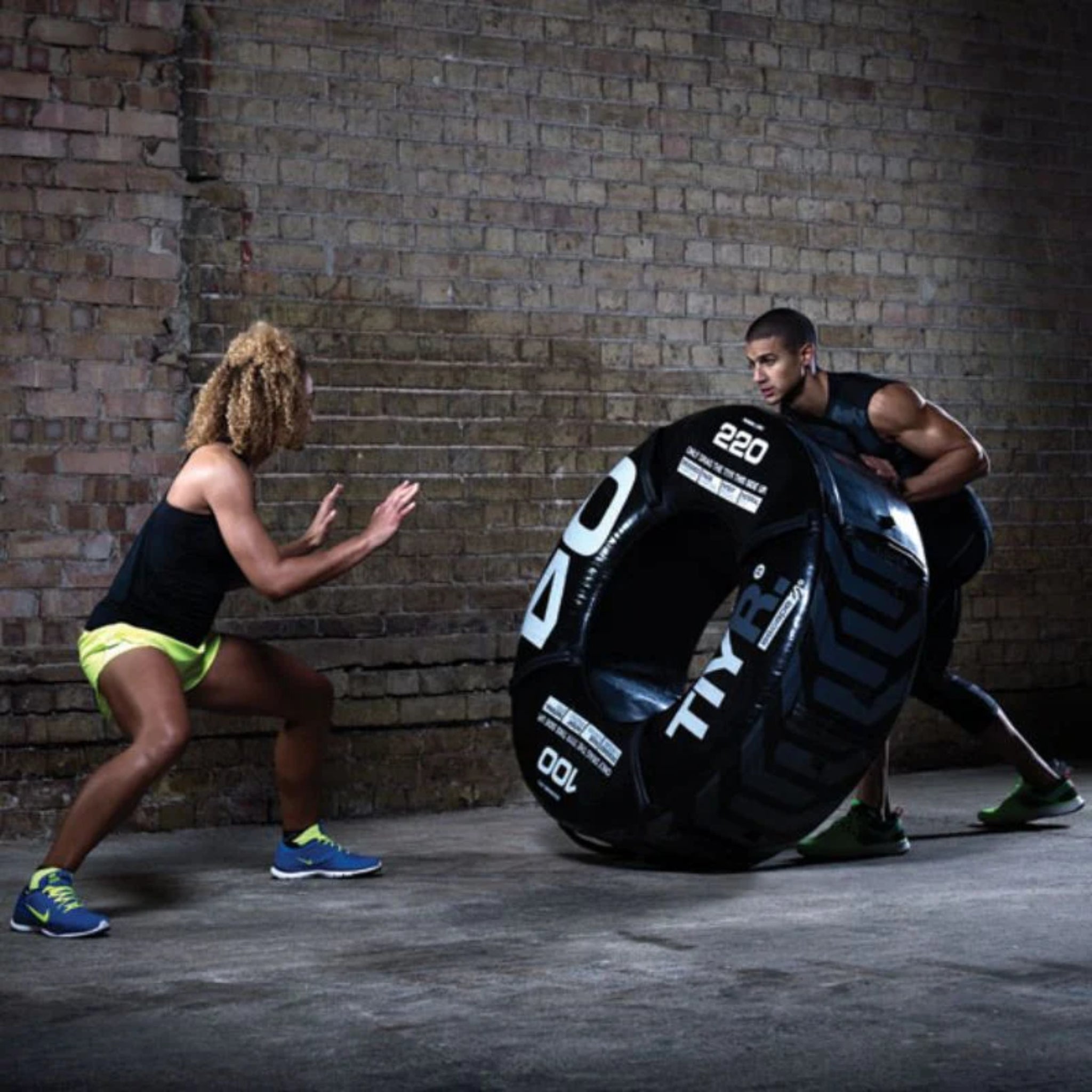 Escape Fitness TIYR – 90lb Functional Training Tire (Green, w/ Handles)