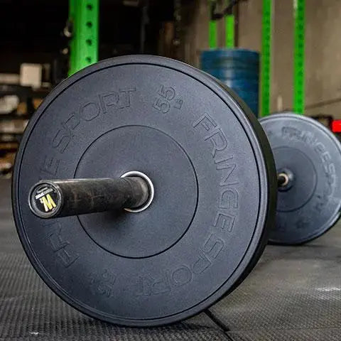 Fringe Sport MilSpec Black Bumper Plates – 15 LB Pair