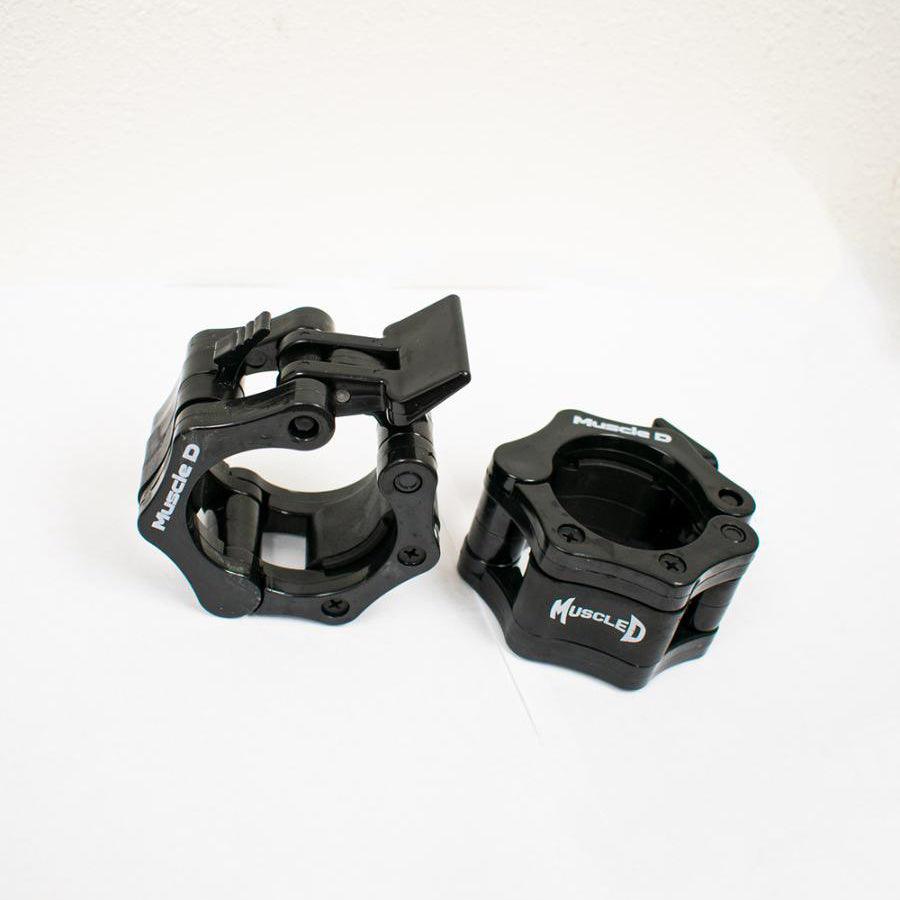Pro Lock Jaw Collars (per pair) - Muscle D Fitness - Sturdy Olympic Bar Jaws