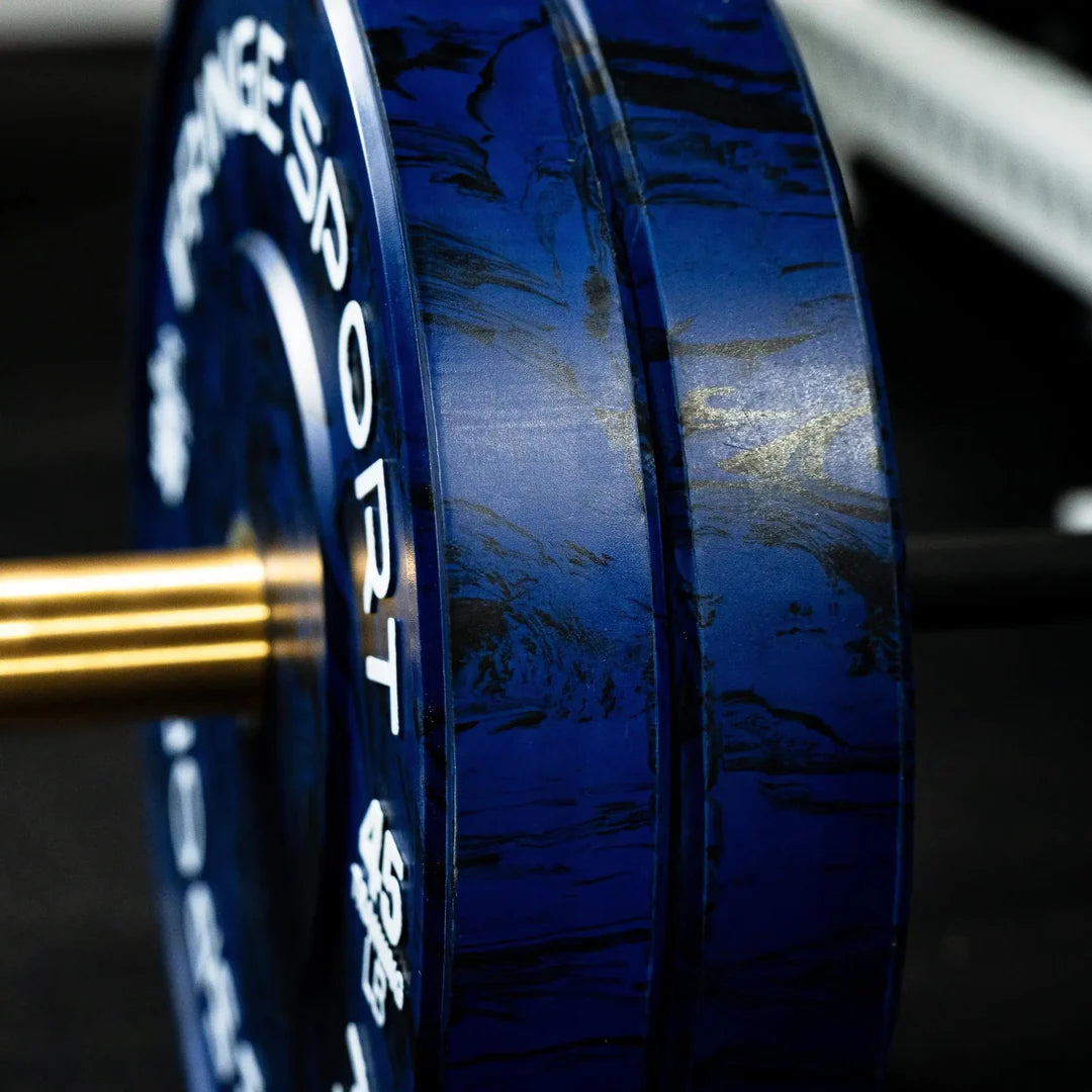 Fringe Sport Savage Bumper Plates Pair - 45LB - Blue