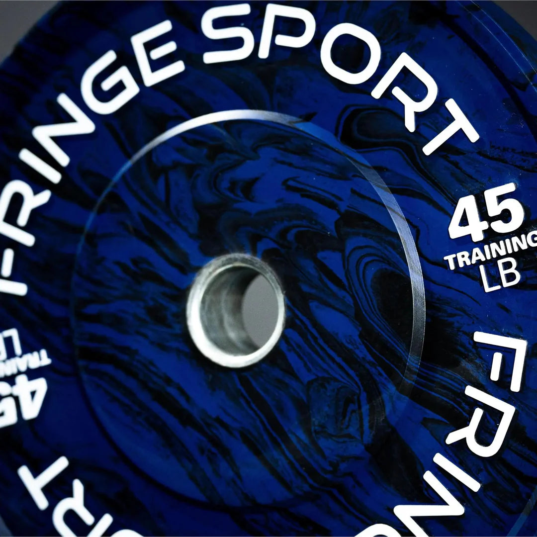 Fringe Sport Savage Bumper Plates Pair - 45LB - Blue