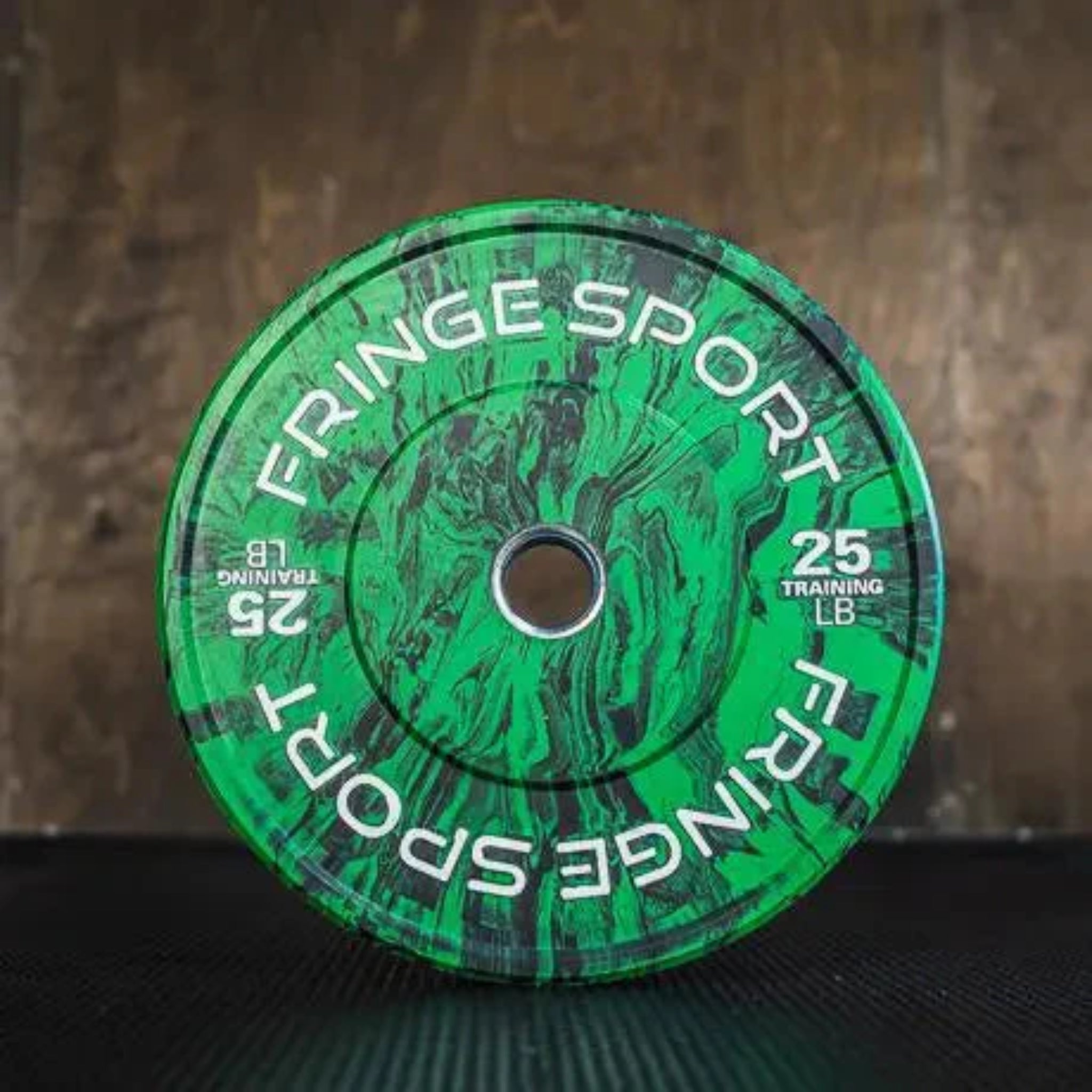 Fringe Sport Savage Bumper Plates Pair – 25LB – Green
