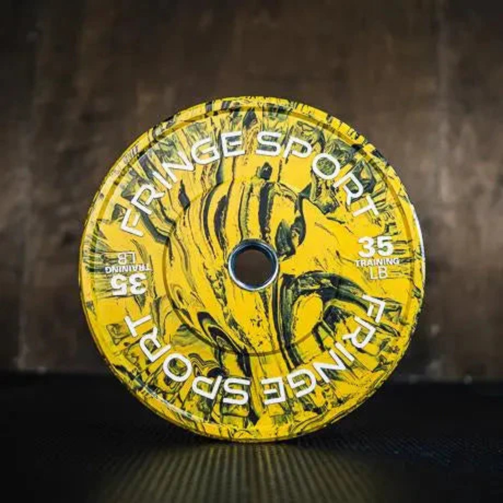 Fringe Sport Savage Bumper Plates Pair - 35LB - Yellow