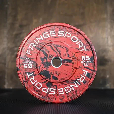 Fringe Sport Savage Bumper Plates Pair - 55LB - Red