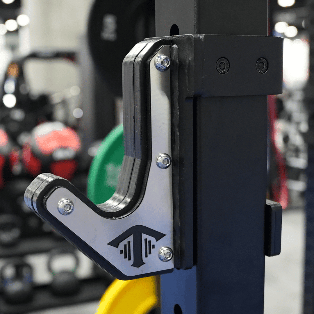 TGrip Commercial Squat Stand - 3x3 Steel - Functional Multi-Grip Pull-Up - Bar & Plate Storage - J-Hooks
