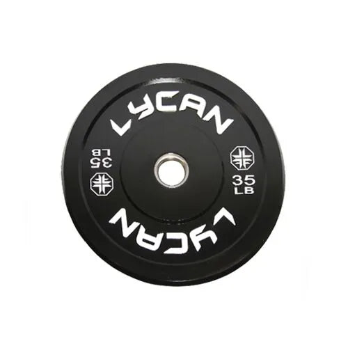 Black Rubber Bumper Plates Ibs (Pair)