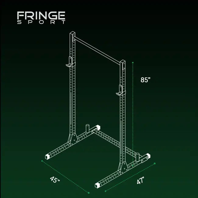 Fringe Sport Garage Series Squat Rack Pull Up Bar