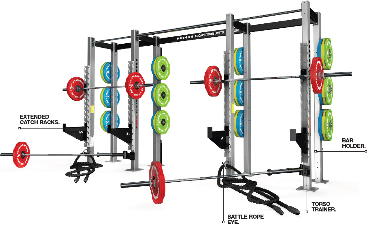 Escape Fitness Octagon Lite Half Squad With Storage